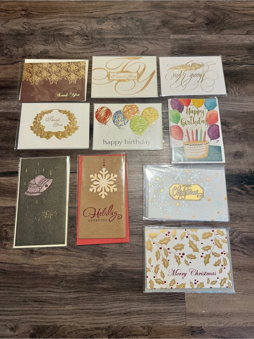 10 Greeting Cards with Envelopes